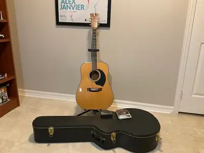 Yamaki AY385W Vintage Acoustic Guitar, View more