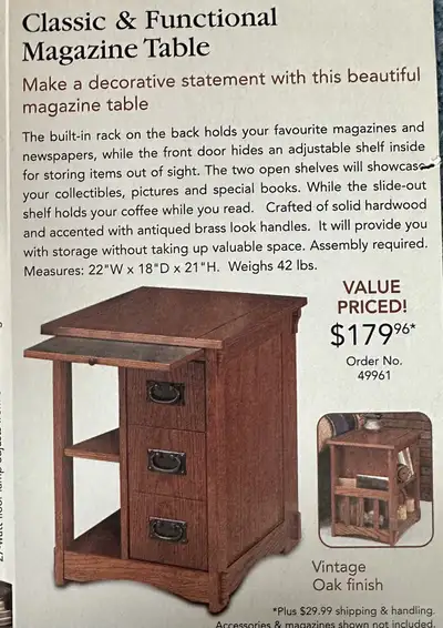 Magazine Table, View more