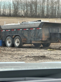 2014 tandem axle 16’ hydraulic dump trailer