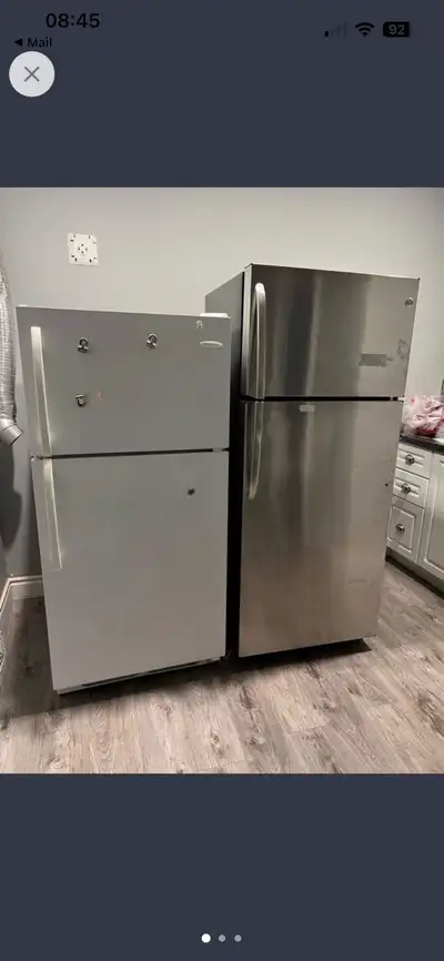 Stainless steel working fridge/ freezer  GE Fridgdaire , View more