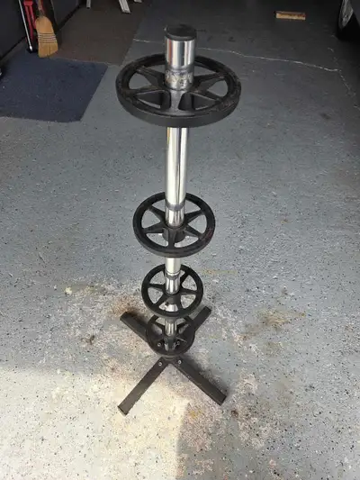 Tire stand for sale. $35 will fit 4 car tires. Truck tires are too big.
