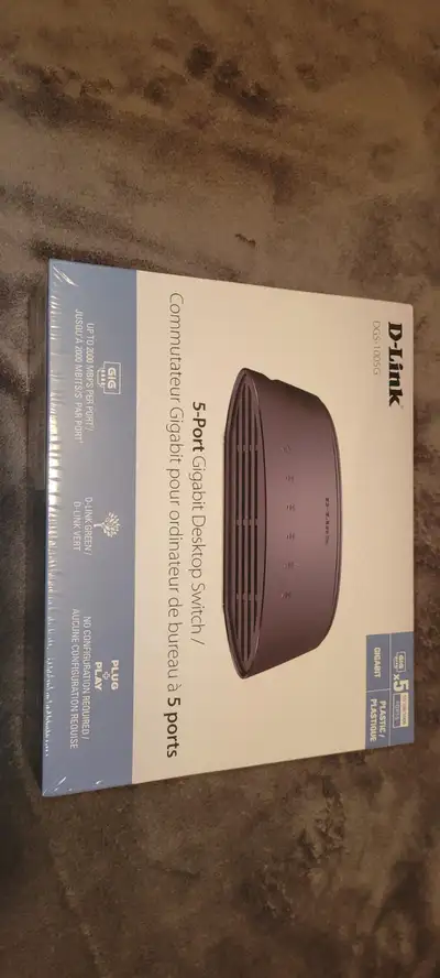 D-Link 5-port gigabit desktop switch, View more
