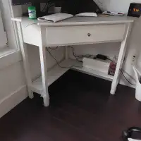Corner desk or vanity white
