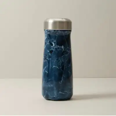 *NEW* Indigo Water Bottle, Blue Marble, View more
