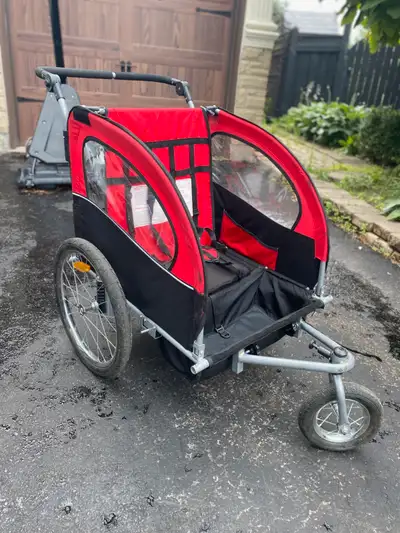 Aosom 3in1 Double Child Bike Trailer Stroller Jogger, View more