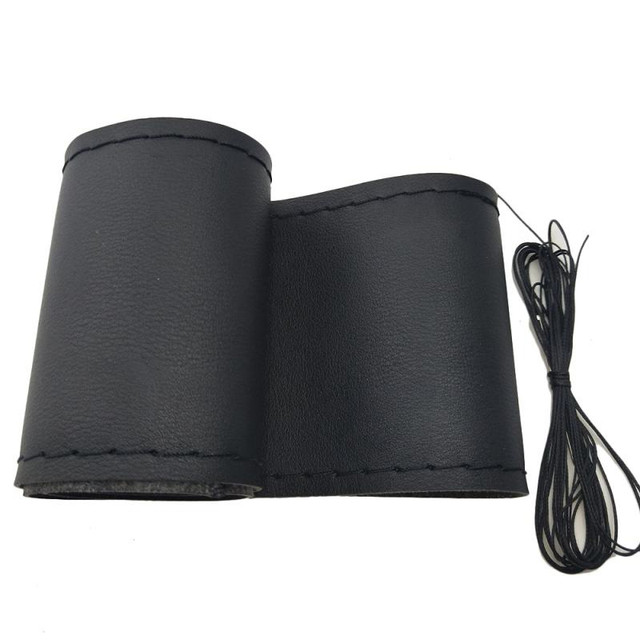 New Genuine leather DIY steering wheel wrap/cover in Other Parts & Accessories in Nanaimo - Image 2