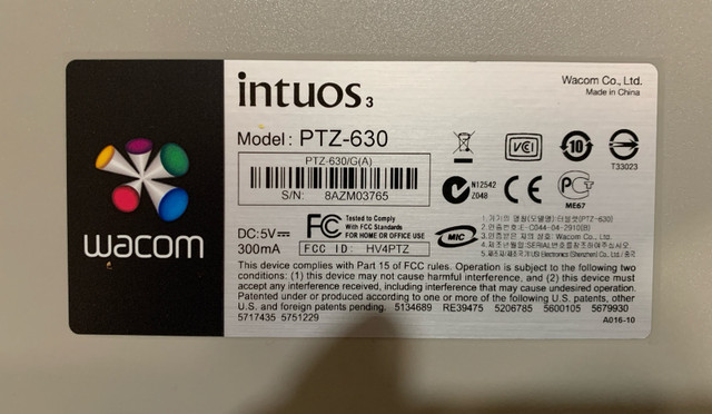 Intuos Wacom Tablet PTZ-630 with pen and mouse in iPad & Tablet Accessories in Peterborough - Image 3