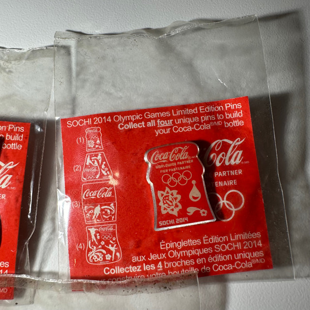 Sochi 2014 Olympic Games Limited Edition Coca - Cola Pins  in Arts & Collectibles in Oakville / Halton Region - Image 4