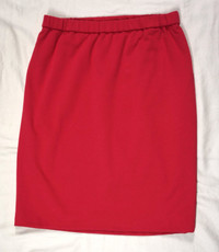 BRAND NEW Never Worn, Womens Pull Up Red Skirt