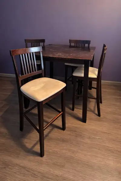 Counter Height Dining Room Table and Chairs, View more
