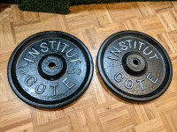 Plaques de 2 x 50 lbs trou 1.125"