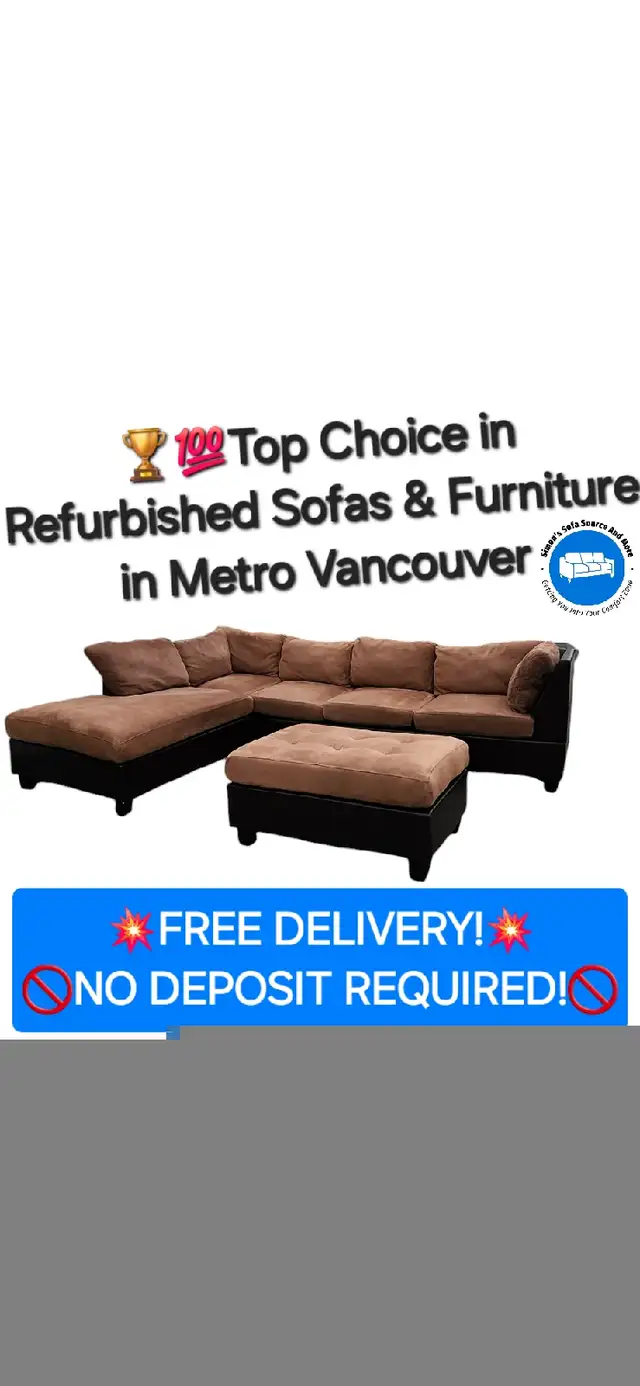 FREE DELIVERY ON SOFAS , SECTIONALS & FURNITURE - UP TO 90% OFF! in Couches & Futons in Vancouver - Image 6