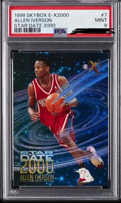  1996 SkyBox E-X2000 Star Date Allen Iverson — PSA 9 MINT, View more
