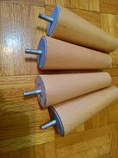MCM Furniture 4 Solid wood 4.5" Tapered Legs  Home DIY Project, View more