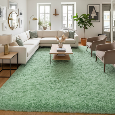 Brand New 6x9 Sage Green Shag Rug – Soft, Fluffy & Unopened, View more