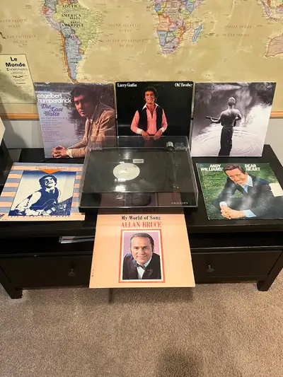Crosley Turntable with Records, View more