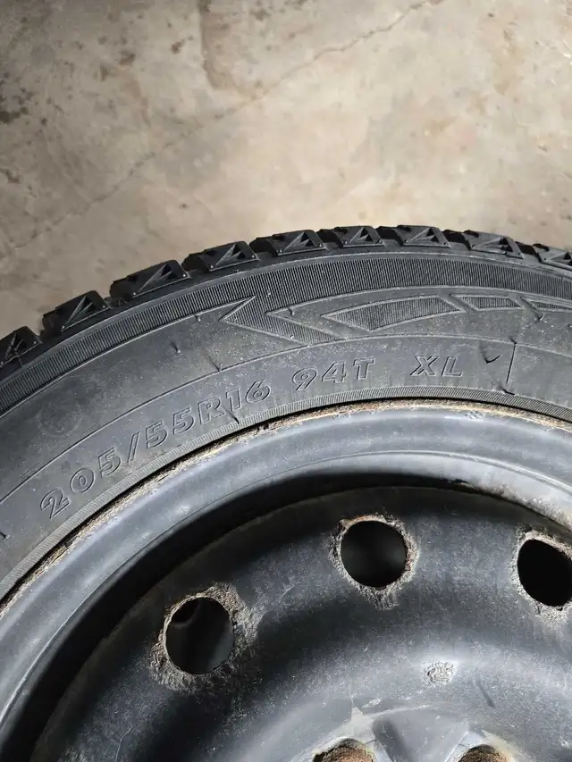 winter tires  205/55R16 on rims in Tires & Rims in Bedford - Image 2