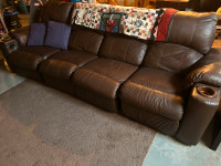 Leather couch good condition