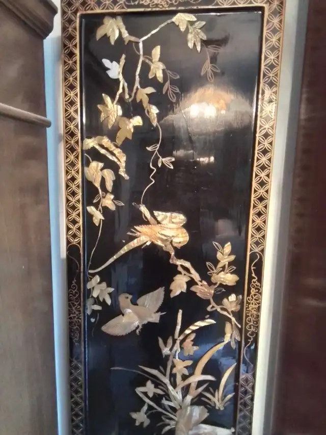 Chinese Lacquer Mother-of-Pearl Wall Panel in Home Décor & Accents in City of Toronto - Image 5