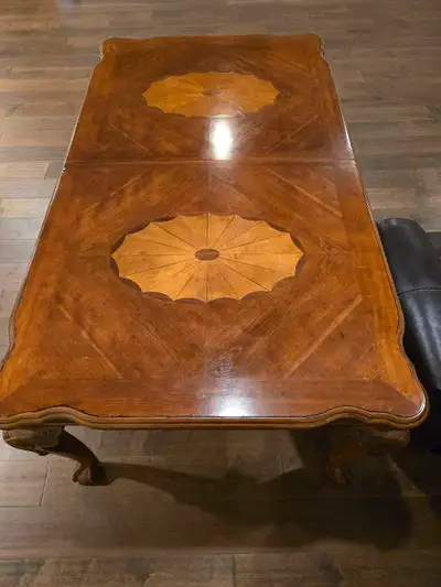 Ashley Glen Eagle Dining Table Walnut Inlay