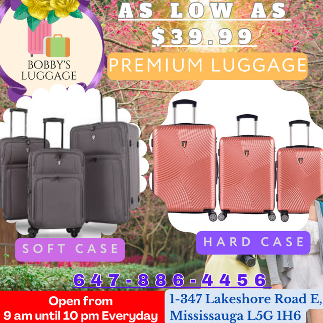 BEST PREMIUM BRANDED LUGGAGE FOR ONLY 39.99!! in Other in Mississauga / Peel Region