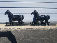 Vintage Cast Iron Horses 