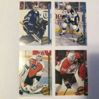 1993 NHL Hockey O-Pee-Chee Premier Rookie Insert 4 Card Set