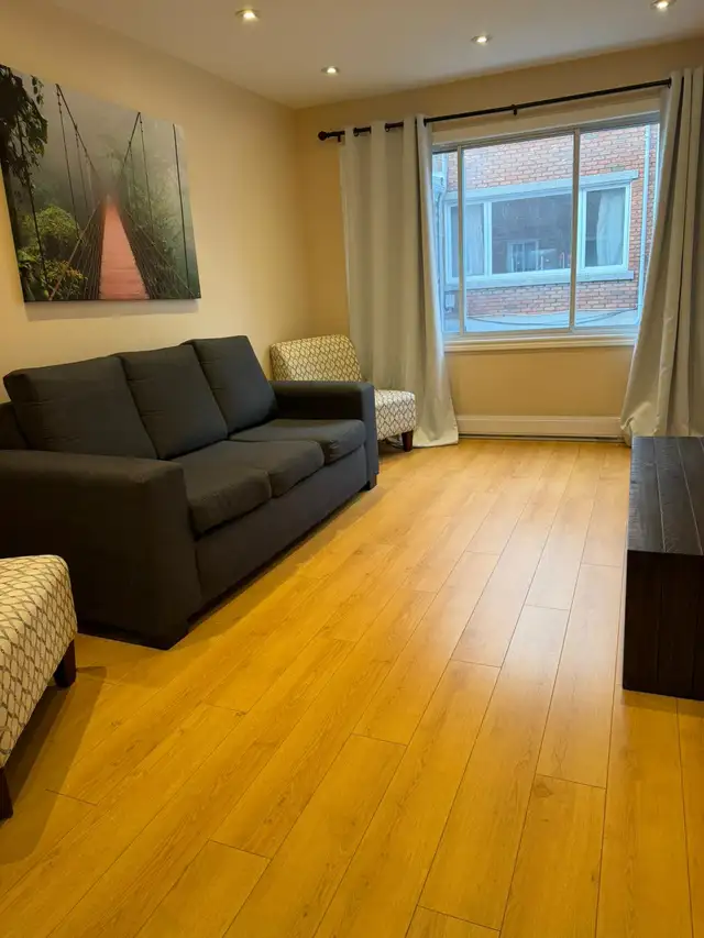 IMMEDIATELY AVAILABLE FURNISHED ONE BEDROOM APARTMENT near metro