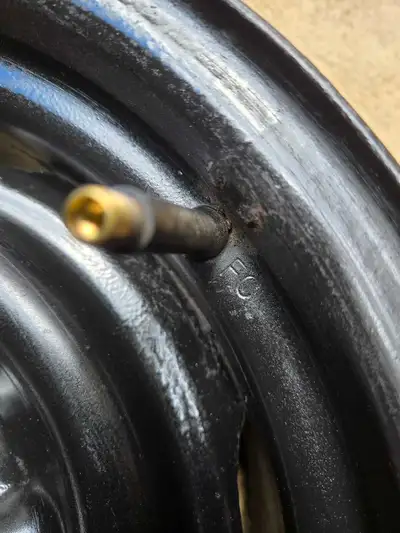 I have four steel rims in excellent condition they have been in dry storage for decades. Same style...