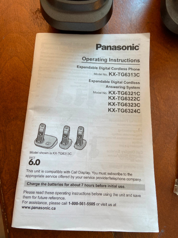 Panasonic KX-TG6313C Cordless Phone Answering System 3 + 1 Set in Home Phones & Answering Machines in City of Toronto - Image 3