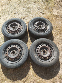 185 65 15 5x100 wheels and tires from 2003 corolla