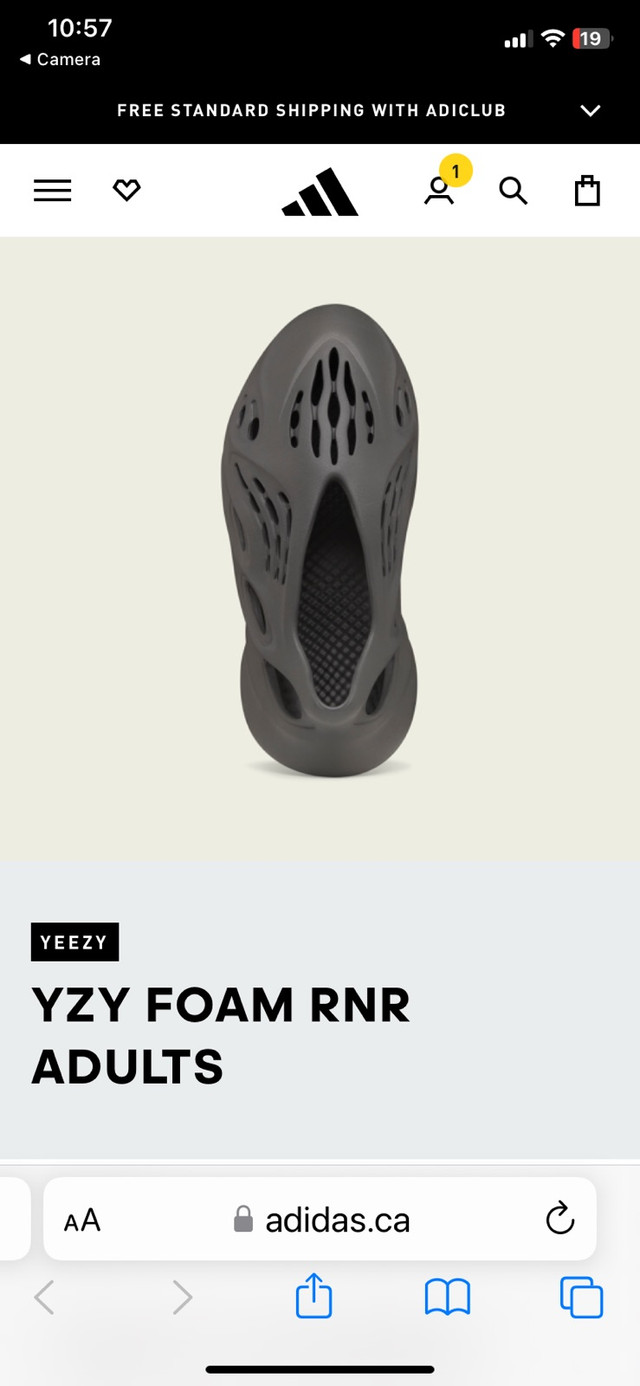 Yeezy foam RnR in Men's Shoes in Saskatoon