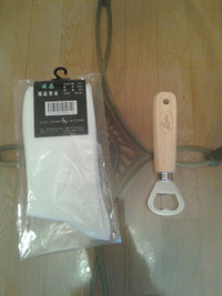 Men's Sock + Bottle Opener,Brand New Originally Sealed,75%Cotton