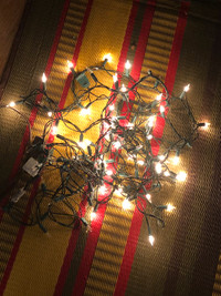 Extra long string of white mini Christmas lights approx 21’