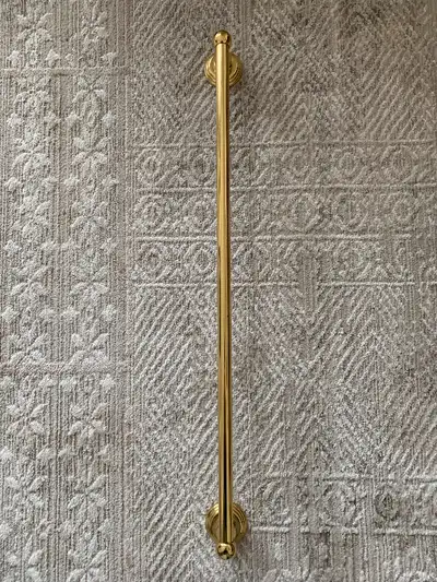 Vintage Brass Towel Holder and Toilet Paper Holder, View more