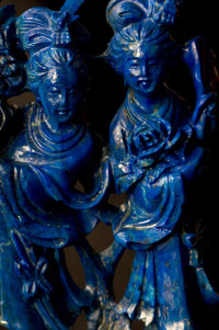 Carved Lapis Lazuli Figure