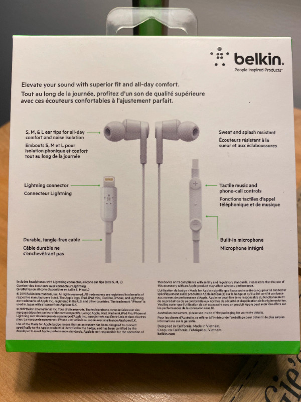 Belkin Rockstar Headphones in Headphones in City of Halifax - Image 2