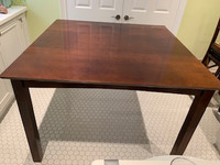 Bar height dining table and 8 chairs