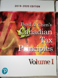 Byrd & Chen's Canadian tax principles volumes 1, 2 and a study g