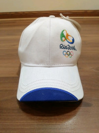 RIO 2016 OLYMPICS WHITE ADJUSTABLE BASEBALL HAT