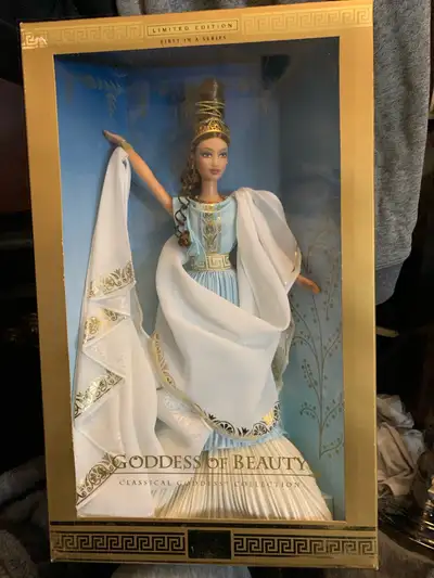This is a limited edition, first in a series, Goddess of Beauty Barbie doll from the Classical Godde...
