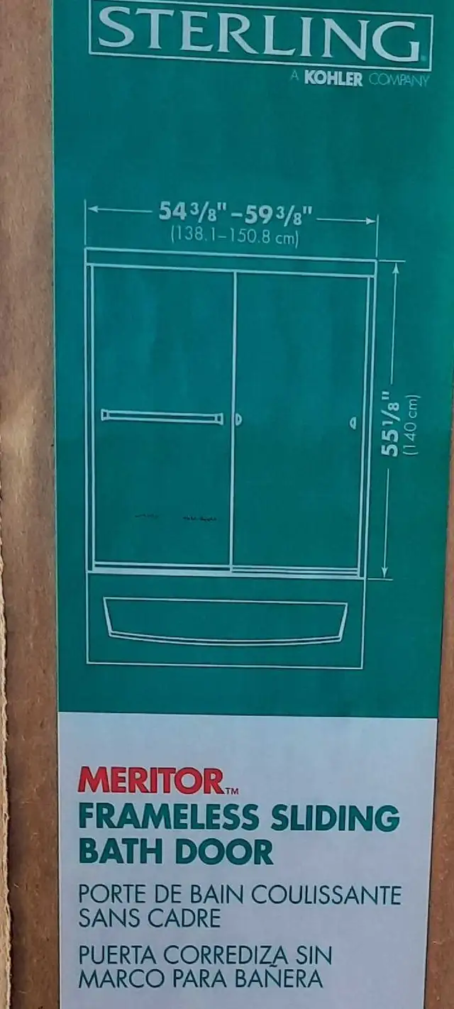 porte coulissante neuve pour bain in Plumbing, Sinks, Toilets & Showers in Gatineau - Image 2