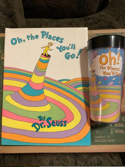 Dr. Seuss book and cup, View more