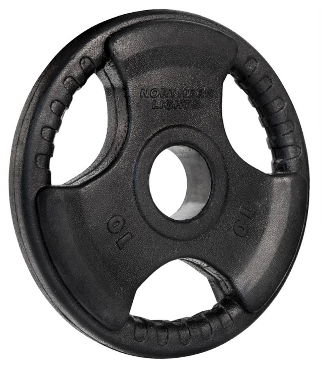 Rubber Weight Plates (5-45 lbs) Brand New Olympic Weights in Exercise Equipment in City of Toronto - Image 2