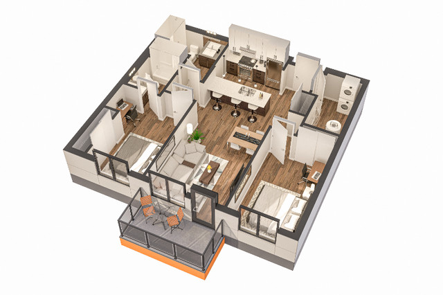 2 Bedroom 2 Bath apartment for rent in Long Term Rentals in Winnipeg - Image 2