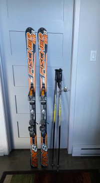 Ski alpin et bâtons