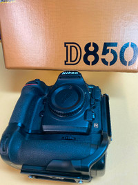 Nikon D850 Camera, Battery Pack & “L” Bracket