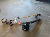 Leaf blower and weed trimmer