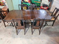 Antique Dinning Table (6 Chairs)