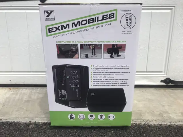 Professional Exm mobile 8-Battery Speaker Bluetooth  in Speakers in Markham / York Region - Image 3